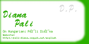 diana pali business card